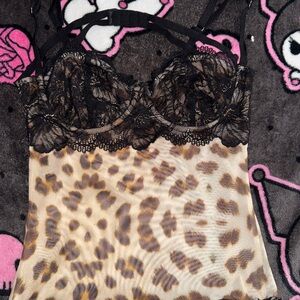 I.AM.GIA Leopard Print with Black Lace
